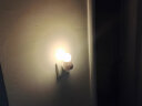 直插式插座式雷达人体感应灯座LED灯泡E27螺口厨房卫生间自动感应亮灯小夜灯走廊过道楼梯间家用起夜灯 感应灯座+5W暖光LED灯泡 晒单实拍图