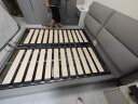 沙卡曼 【评价2万+】床头层牛皮床简约主卧双人床现代软靠储物婚实木床 豪华版真皮单床+9区乳胶床垫 1.8*2米气压结构 实拍图