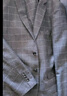 海派浩宇格子西装西服套装男修身商务正装深灰色面试职业装两件套礼服 9911深灰色 M (165) 实拍图