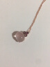 JOLEE项链粉水晶S925银吊坠时尚简约彩宝锁骨链送女生礼物一物一证 实拍图