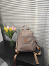 MAKEUP KITTEN双肩包女学生书包女士背包大容量通勤旅行小背包生日礼物妈咪包 卡其色-联系客服写贺卡【送礼】 实拍图