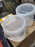 佳叶食品级pp密封桶奶茶桶小水桶带盖冰粉桶透明桶塑料桶酵素桶食品桶 5L透明-加厚（2个装） 实拍图