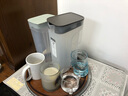 乐扣乐扣（LOCK&LOCK） 冷水壶塑料家用大容量装冷热水大号凉白开泡水果汁饮料壶耐热扎壶带把手 薄荷绿1.4L 实拍图