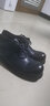羚步 大头皮鞋男夏季英伦风复古圆头真皮马丁鞋休闲系带日系工装德比皮鞋男 黑色 39 实拍图