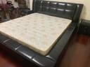锦皓（JURHOO）锦皓皮床真皮床现代简约卧室床双人床主卧婚床大床皮艺床储物床 真皮床+2床头柜+护脊椰棕床垫 1800*2000 实拍图