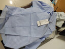 皮尔卡丹（pierre cardin）纯棉韩范宽松衬衫女蓝色竖条纹衬衣24夏季韩版时尚百搭休闲上衣 浅蓝色 纯棉 M 80-105斤 实拍图