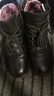 强人羊毛保暖女棉靴冬季头层牛皮时尚马丁靴女靴 JDC271008 黑色 37 实拍图