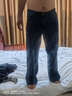 BILLION阔腿牛仔裤男宽松直筒夏秋季薄款中腰速干时尚轻商务休闲裤子155 深蓝(81内长) 33 (2.56尺) 实拍图