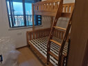 NITORI宜得利家居 家具 上下铺高低床现代简约家用卧室床双层 赛罗奥 浅棕色（挂梯款） 100/135 实拍图