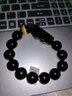 金石灵天然黑曜石手串貔貅男士手链水晶玛瑙虎眼石佛珠送转运珠生日礼物 彩虹眼貔貅手链16mm 实拍图