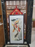 良木新中式九鱼图入户玄关装饰画正对门竖版走廊过道背景墙挂画壁画 F-九鲤送福图 80*160CM田园柚木框-玻璃画 实拍图