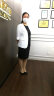 名流都会新款职业装女装气质修身小西装 白色西装+黑色连衣裙 XL 晒单实拍图