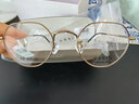 派丽蒙（PARIM）近视眼镜女钛架眼镜框小脸近视可配高度数镜片多边形网红款83608 83608S-T1咖啡茶【适合小脸】 实拍图