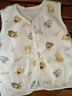 小素材婴儿马甲儿童春秋男童背心护肚薄款纯棉幼儿女宝宝小马夹婴幼儿 果味小熊马甲黄 90码（1岁半-3岁） 实拍图