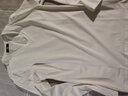 简束（JOONSVIP）长袖t恤男纯色棉质修身紧身打底衫男士体恤秋冬季外穿内搭上衣男 常规V白色 XL XL(73KG左右紧身) 实拍图