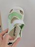 卡特兔儿童凉鞋夏季户外驱蚊童鞋儿童学步鞋男女宝宝网面婴童软底凉鞋子 白绿 22 内长13.5cm 脚长12.5-13.0 实拍图