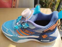 回力瑞学生儿童运动鞋跑步鞋防滑男童鞋子秋冬季皮面防水跑鞋学生男 519黑蓝双网 38 实拍图