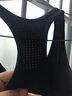 俞兆林一体式运动文胸女跑步健身小背心高强度防震防下垂瑜伽聚拢美背加大码内衣外穿 HD1031 黑色1件 XL 实拍图