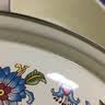 欧丽家搪瓷盆带盖 家用厨房瓷碗怀旧老式猪油瓷盆搪瓷碗珐琅汤盆搅拌碗  蓝玫瑰 26cm1个 实拍图