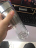 塔驰密司（touchmiss）加厚双层玻璃杯男茶水分离水杯带滤网杯套防摔泡茶杯情人节礼物 透明300ml 实拍图