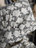 MO&Co.春季老花logo橡筋高腰半身裙蛋糕裙MBB1SKT022摩安珂 白底字母花 XS/155 晒单实拍图