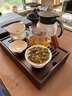 从简 竹茶盘竹制储水式家用简约蓄水托盘沥水茶海功夫茶具 碳竹古韵(小号)长28宽18高6cm 实拍图