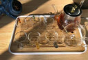 瓷牌茗茶具功夫茶具套装玻璃茶壶雅趣金盖泡茶壶加厚耐热泡茶壶家用 金盖《雅趣壶》锤纹直身杯7件套 实拍图