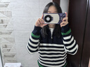Navigare小帆船半开领针织衫女翻领条纹休闲通勤毛衣2334043501 实拍图