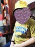闪媞 渔夫帽女防晒遮阳帽子情侣百搭太阳帽双面文字刺绣帽子可折叠 小黄鸭（正反戴 实拍图