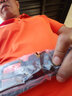 煦赟 男士皮带针扣牛皮真皮男款裤牛皮休闲男式腰带 时尚大扁黑扣头款 大扁银扣-棕色带身 120cm 下单备注所需长度 实拍图