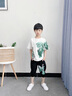 宇龙童话男童夏季套装儿童中大童洋气帅气男孩两件套韩版七分裤潮衣 白色短袖套装 130 码建议身高1.2米左右 实拍图