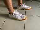 匡威（Converse）男鞋女鞋 ALL STAR系列经典帆布鞋休闲情侣休闲鞋学生板鞋 【黑巧夹心】复古厚底帆布鞋 A00869 42 实拍图