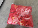 佳妍 【光荣退伍胸花2个】军用大红花绢布绒面退伍光荣花别针款16cm 实拍图