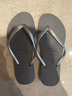havaianas哈唯纳Slim细带夹脚女人字拖平底海边沙滩夏情侣拖鞋 5178-天灰色 37-38 巴西码 实拍图