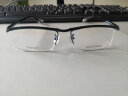 雷蒙迪克（RAYMDIC）近视眼镜男眼镜框纯钛光学架轻商务钛架眉线半框男轻简约时尚 Col.9 哑深蓝 实拍图
