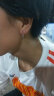 美芙尼 S925银男女士耳环 潮人时尚个性百搭圆形小耳圈银耳圈 情侣韩版学生简约耳扣 大号耳环 直径2.0cm 一对 实拍图