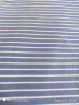 蕾诺希 条纹短袖T恤女棉22年夏装新款百搭中年t恤衫显瘦韩范上衣女8361 蓝白条纹 3XL 实拍图