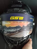 GSB摩托车头盔男女冬季防雾机车赛车大码3C全盔四季通用gsb361 水泥灰配黑茶镜片 3XL 适合60-62头围 实拍图