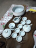祥业功夫茶具整套装白瓷紫砂汝窑家用办公客厅简约陶瓷泡茶壶茶杯盖碗 汝窑吉祥壶茶具12件套 实拍图