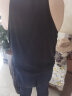 浪莎（LangSha）男士背心纯棉中青年男休闲沙滩背心工字型修身运动汗衫单件 黑色单件男背心 XXXL185/110 实拍图