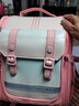 女孩小学生书包儿童男生一年级三到六女童轻便减负护脊1-3-4-6二 水粉小号 实拍图