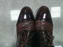 红蜻蜓男鞋新款男士商务正装皮鞋通勤低帮皮鞋漆皮德比鞋爸爸鞋WBA8140 黑色 43 实拍图
