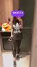 adidas阿迪达斯官网女装跑步运动加厚紧身裤CZ8095 黑色/白 A/S 实拍图