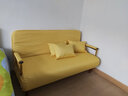 星奇堡 沙发床可折叠两用多功能双人折叠床单人小户型家用沙发 190*150CM 黄色(带腰枕） 实拍图
