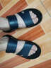 奥康凉鞋男夏季新款韩版男士凉鞋真皮日常休闲户外沙滩鞋软底潮 蓝色 40 实拍图