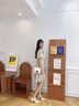 黛妃丹顿（DAFEI DENTON）轻奢侈品牌包包女包2025新款真皮女士斜挎包520情人节礼物送女友 米白色 礼盒装(送礼佳品) 实拍图