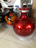 信德恒 石榴瓶景德镇陶瓷酒瓶酒坛酒缸酒罐青花白酒密封罐酒壶酒具球瓶 10斤红水晶釉-平盖 实拍图