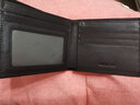 稻草人男士钱包头层牛皮横夹男式钱夹短款钱包简约票夹 黑色-200788 实拍图