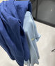 红豆（Hodo）夏季情侣全棉睡衣简约休闲风短袖家居服套装可外穿春夏 灰蓝（男款） 2XL 180/100A 实拍图