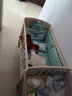 竞怡（JINGYI）婴儿床多功能bb宝宝床实木无漆摇床新生可移动儿童拼接带尿布台 床品5件套+带护理台 晒单实拍图